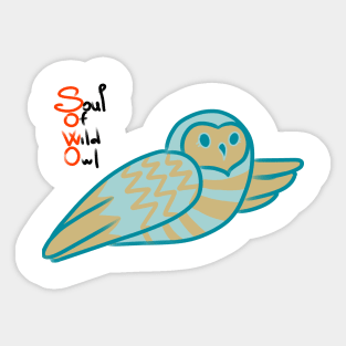 Soul Of Wild Owl Sticker